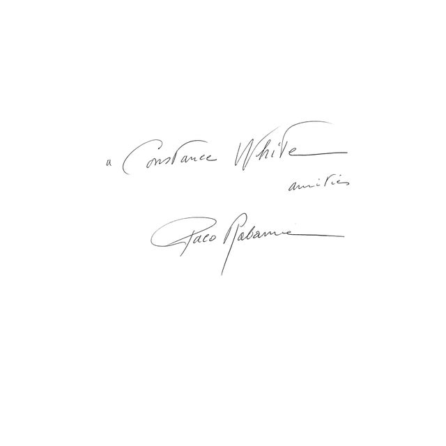 Paper "Paco Rabanne" Book 1996 Kamitsis, Lydia (Inscribed) For Sale - Image 7 of 12