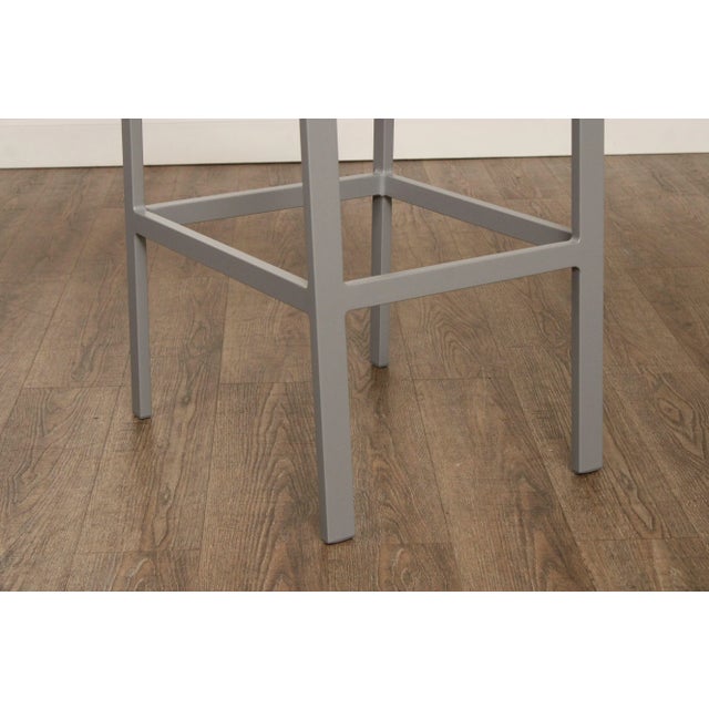 Janus Et Cie 'Koko II' Set of Four Aluminum And Mesh Barstools For Sale - Image 4 of 12