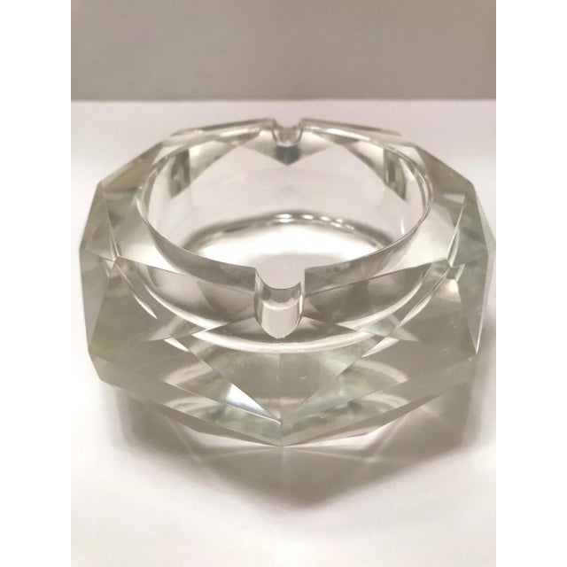 Mid-Century Modern Faceted Murano Glass Ashtray, Italy 1950s For Sale - Image 9 of 13