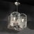 1970s Mid-Century Modern Hand-Blown Murano Mottled Glass & Nickel Chandelier by Mazzega For Sale - Image 16 of 18