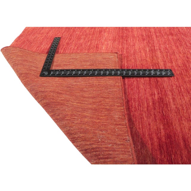 Early 21st Century Modern Style Red Area Rug - 08'03 X 10'00 For Sale - Image 5 of 9