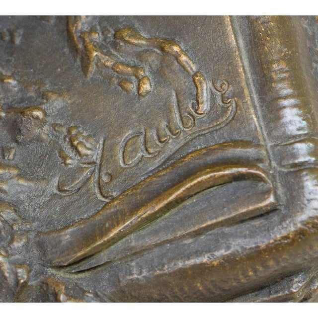 French Soldier Patinated Bronze Sculpture For Sale In New York - Image 6 of 6