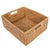 Artifacts Rattan Rectangular Basket with Cutout Handles in Honey Brown - 14" For Sale - Image 10 of 10