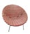 This striking mid-century armchair exemplifies the vibrant fusion of Indonesian craftsmanship and space-age design....