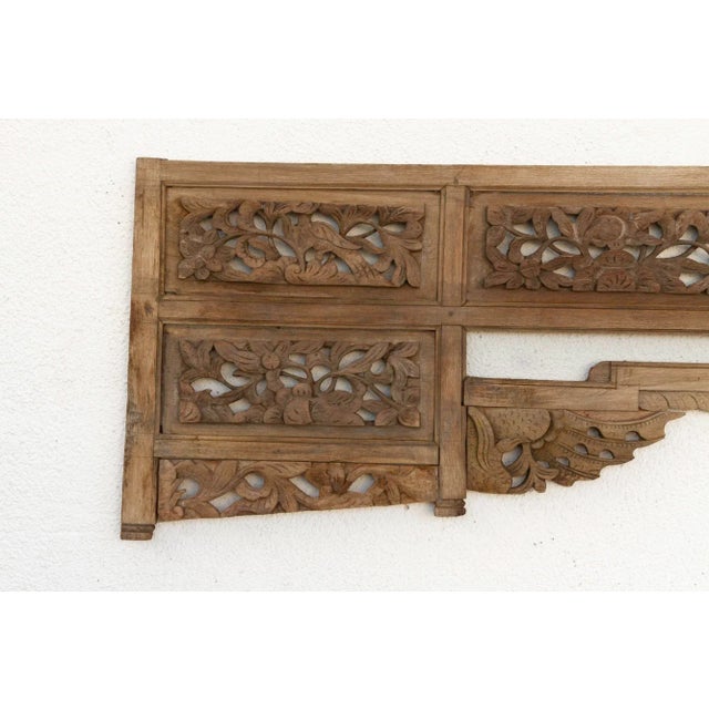Celestial Artistry, Antique Asian Wall Canopy For Sale In Los Angeles - Image 6 of 7