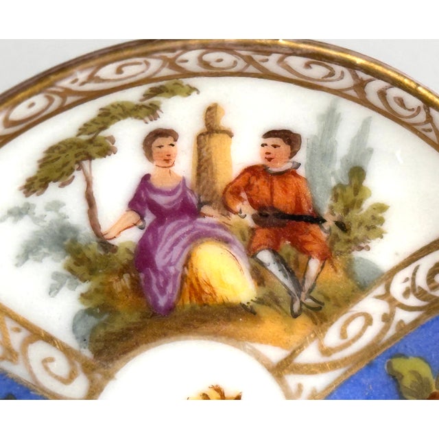 Ceramic Helena Wolfsohn Dresden Miniature Cup & Saucer With Augustus Rex Mark c.1879-83 For Sale - Image 7 of 15