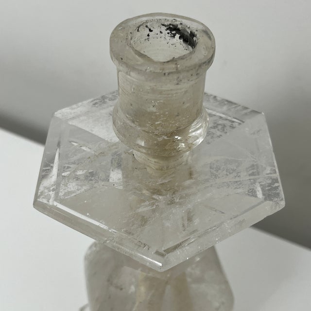 Cut Rock Crystal Candleholder For Sale - Image 9 of 14