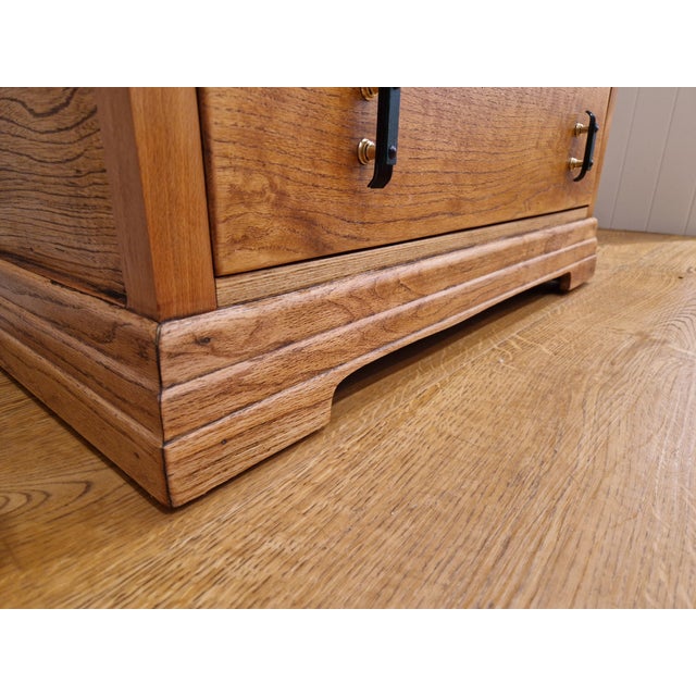Art Deco Oak Chest of Drawers, 1930s For Sale - Image 9 of 17