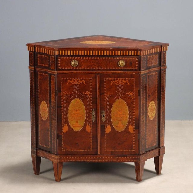 Neoclassical Style Corner Cabinet For Sale - Image 13 of 13