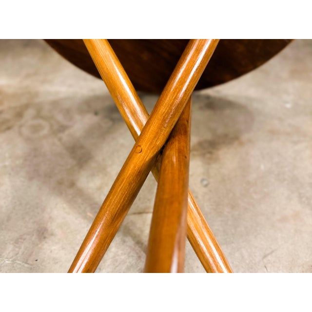 Sculptural Three-Legged Side Table in Ivory Wood, Brazilian Modern, 1950s For Sale - Image 13 of 15