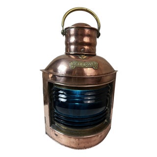 Copper Boat Lantern, 1890s For Sale