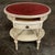 Antique French Louis XVI Painted Oval Side Table With Leather Top For Sale - Image 15 of 17