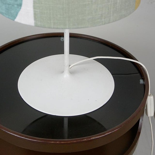 Mid-Century Modern Mid-Century Austrian White Lacquer and Brass Table Lamp attributed to J. T. Kalmar, 1960s For Sale - Image 3 of 11