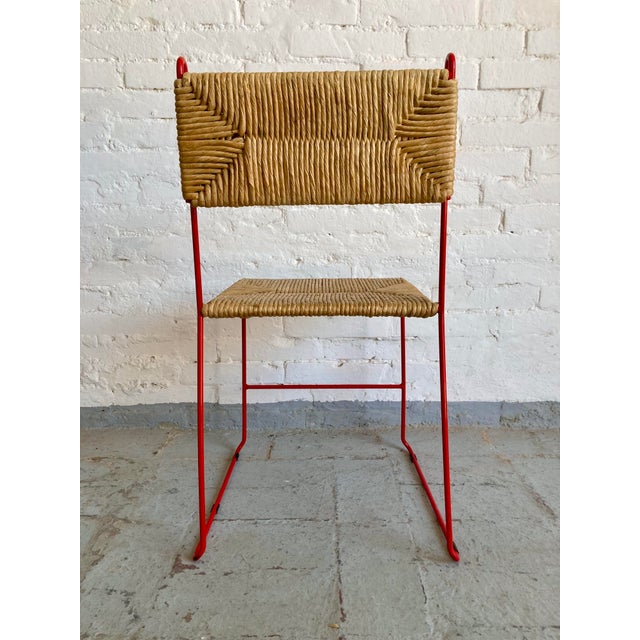Chairs with Natural Straw Seats from Pirela Atelier, 1970s, Set of 6 For Sale - Image 6 of 16