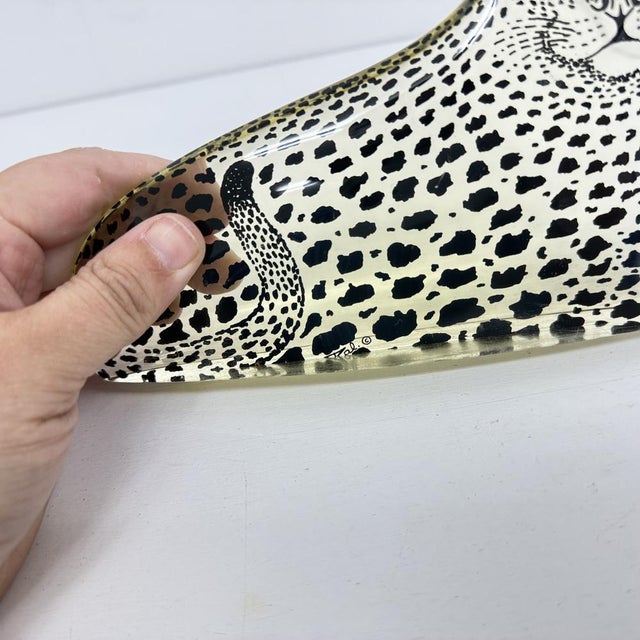 Large Mid-Century Modern Resin Leopard by Abraham Palatnik, Brazil, 1970s For Sale - Image 12 of 18
