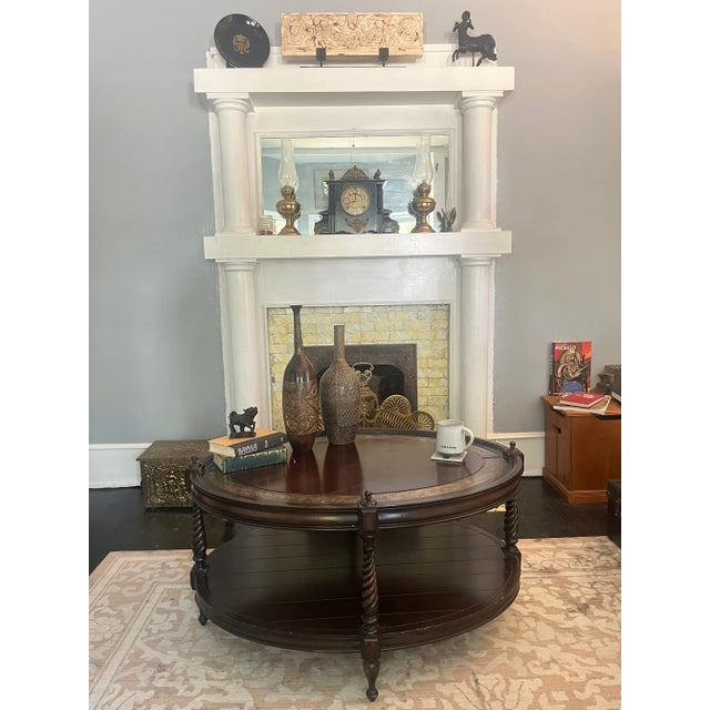 Coffee English Revival Two-Tier Walnut Table With Barley Twist Legs For Sale - Image 8 of 13