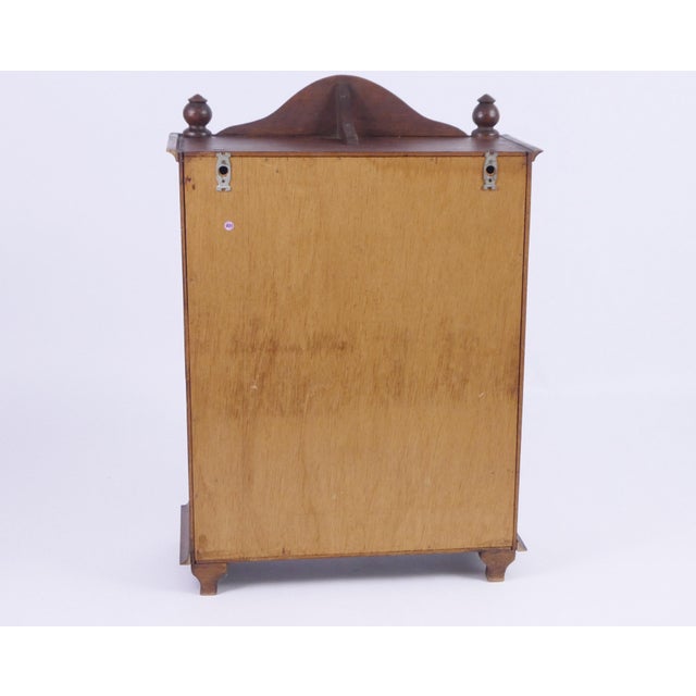 Brown Vintage Wooden Cabinet with Drawers, 1930s For Sale - Image 8 of 10