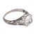 1930s Art Deco Gia 1.59 Carat Diamond Platinum Engagement Ring, Size 5.75 For Sale - Image 4 of 6