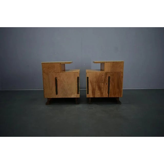 Bedside Tables by Jindrich Halabala, Czechoslovakia, 1940s, Set of 2 For Sale - Image 14 of 18