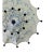Vintage Two Tiers Upside Down Umbrella Ceiling Chandelier With Bells, White/ Blue in Arabasic Design Style For Sale In New York - Image 6 of 9
