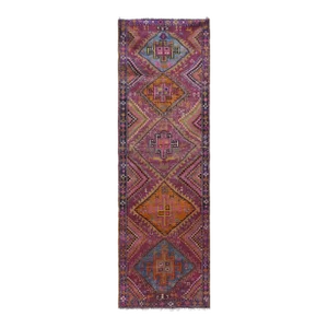 Mid 20th Century Vintage Herki Runner 4'2" X 12'1"