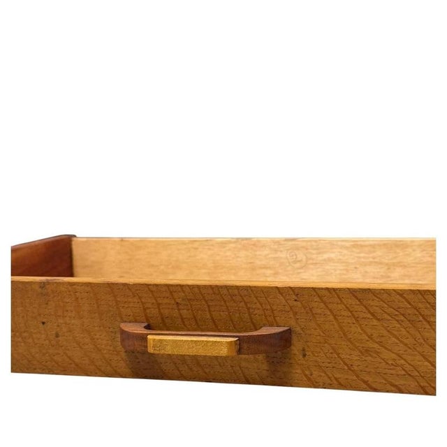 Wood Small Mid-20th Century Golden Oak Sideboard For Sale - Image 7 of 13