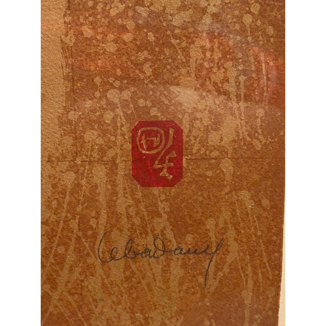 1979 Lebadang “Joyeux” Signed e.a. Artist’s Proof Serigraph, Framed With Documentation For Sale - Image 9 of 14
