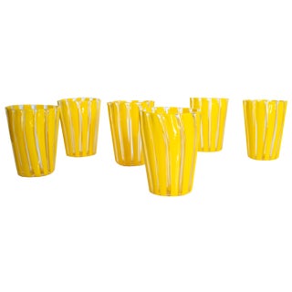 Cocktail Set in Murano Glass by Mariana Iskra, Set of 6 For Sale