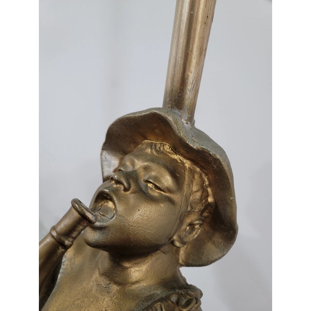 Vintage Mid-Century Boy With a Jug Table Lamp by the Mabro Lamp Co. For Sale - Image 9 of 12