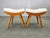 Mid-Century Maple Wood Stools, Former Czechoslovakia, 1960s, Set of 2 For Sale - Image 6 of 16