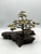 Wood Mid-Century Brutalist Gilt Bronze Bonsai Tree Sculpture on Burl Wood Basee For Sale - Image 7 of 18