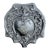 Antique Art Nouveau Silver Hand Mirror/Dark and Moody Vibe. For Sale