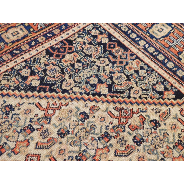 Antique Persian Senneh Rug - 3'4"x 4'8" For Sale - Image 9 of 13
