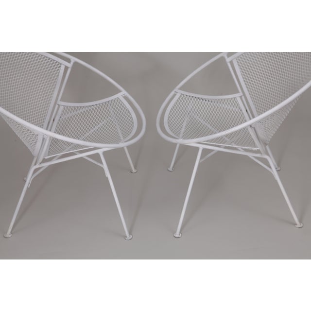White 1950s Maurizio Tempestini's for Salterini Radar Lounge Chairs- A Pair, Attributed For Sale - Image 8 of 8