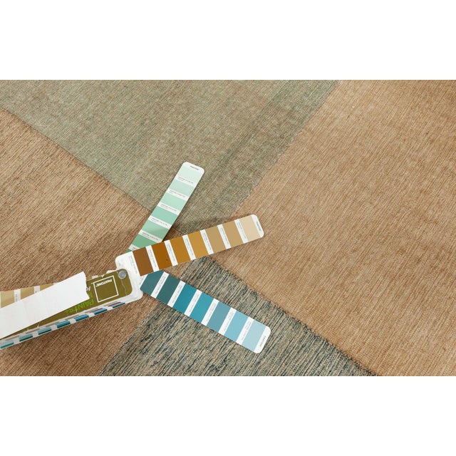 Tan Contemporary Kilim Rug by Doris Leslie Blau For Sale - Image 8 of 10