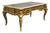 Late 20th Century French Louis XV Style Figural Bronze Ormolu Leather Top Bureau Plat Writing Desk For Sale