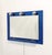 Italian Bathroom Mirror with Blue Ground Glass Shelf and Chromed Steel Diffusers, 1970s For Sale - Image 4 of 14
