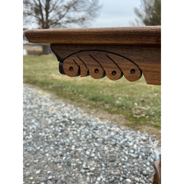 Chip Carved Victorian Accent Side Table For Sale - Image 9 of 10