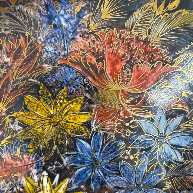 Vintage Sascha Brastoff Plate Decorated With Transfer Printed Decal Over Porcelain For Sale - Image 9 of 13