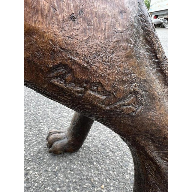 Life-Size Bronze Bloodhound Garden Statue from Christian Maas For Sale - Image 14 of 18