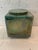 Glazed ceramic box square box with removable lid green glaze signed by the artist "j gallart" good condition dimensions: h...