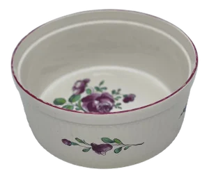 Gien France Porcelaine a Feu Vestal Strasbourg Soufflé Bowl