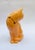 Ceramic Salmon Pink Ceramic Cat with Cabochon Necklace from Longwy, 1950s For Sale - Image 7 of 11