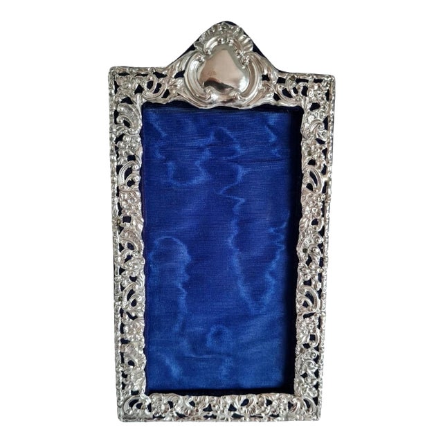 Antique Art Nouveau Sterling Silver Photograph Frame, 1904 For Sale
