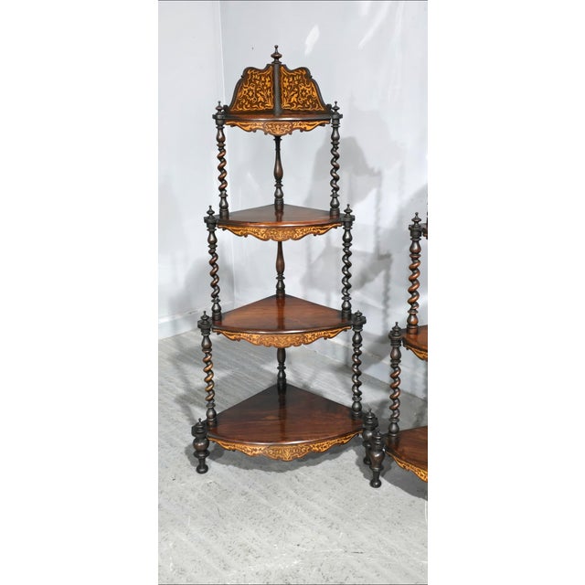 Victorian Corner Stands, 1880, Set of 2 For Sale - Image 9 of 11