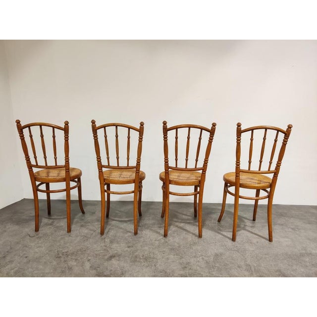 Vintage Bistro Chairs, 1950s, Set of 4 For Sale - Image 6 of 9