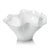 2020s Vellerti 9.25 Tall Wave Glass Bowl, White For Sale - Image 5 of 5
