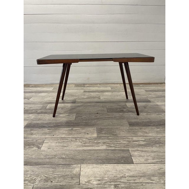 Black Vintage Coffee Table with Black Glass by Jiri Jiroutek for Interieur Praha, 1960 For Sale - Image 8 of 8