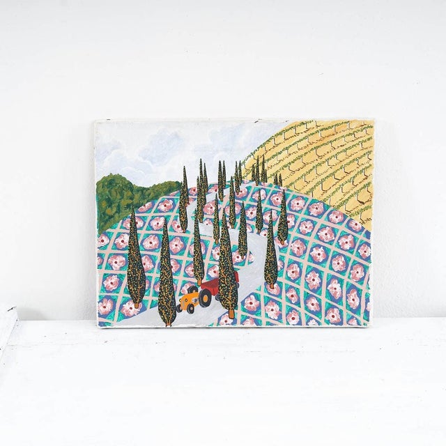 Giovanni Scarparo, Beauty of the Tuscan Countryside, Oil on Canvas For Sale - Image 5 of 5