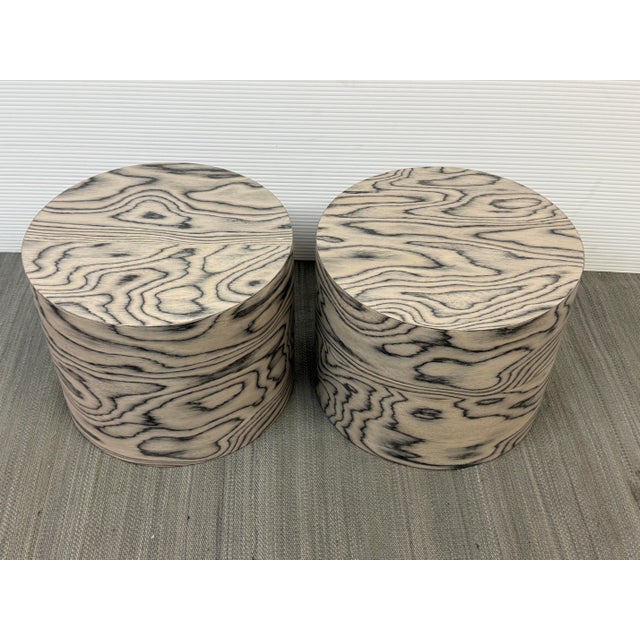 Ettore Sottsass Zebra Cocktail Side Tables, Pair For Sale In San Francisco - Image 6 of 12